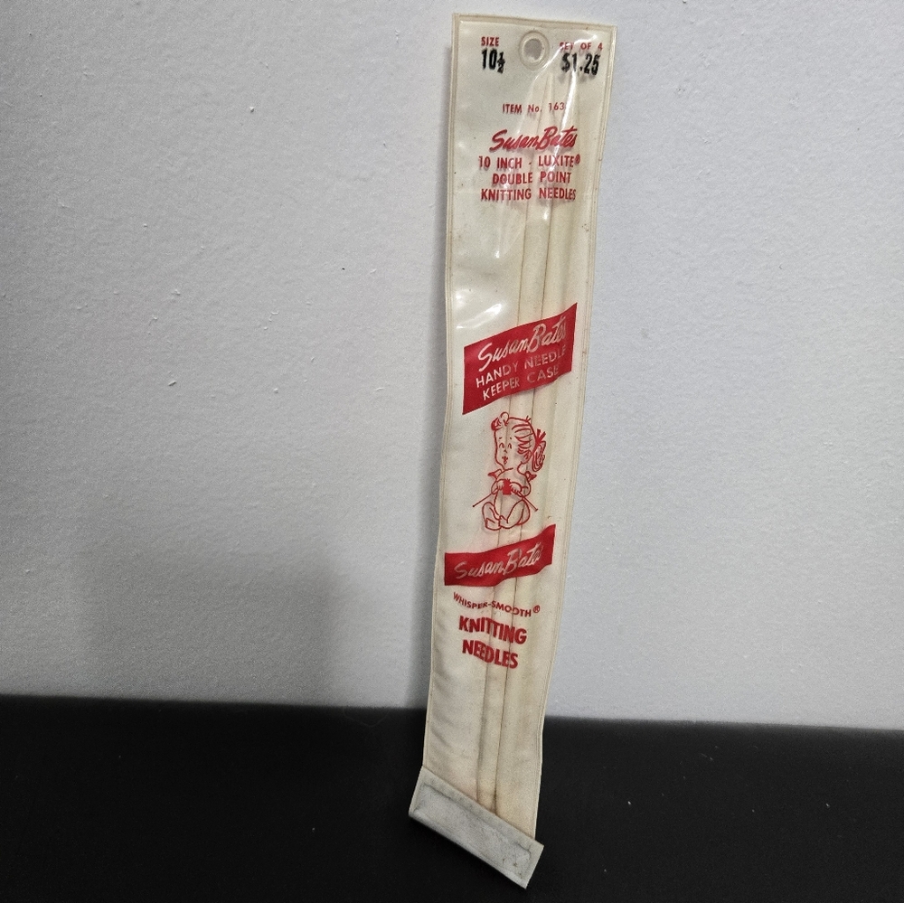 Vintage Susan Bates Double Point Knitting Needles 10½" Set of 4